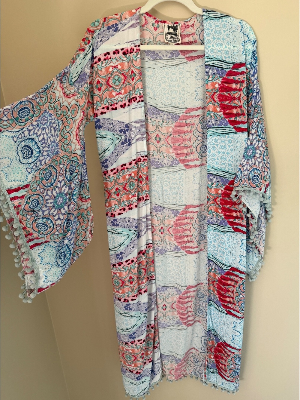 Jaase boho duster with tie